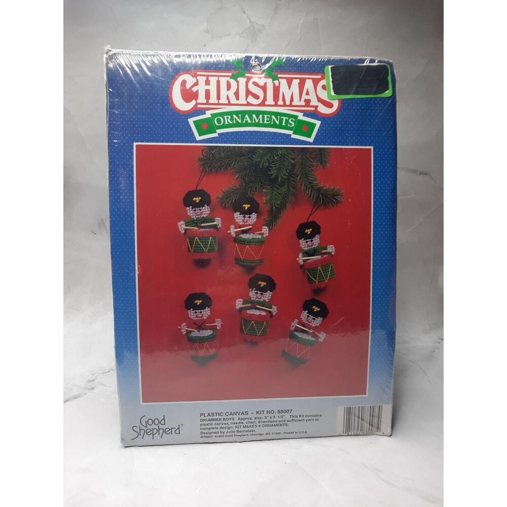 Good Shepherd Plastic Canvas Christmas Ornaments Drummer Boys 88007